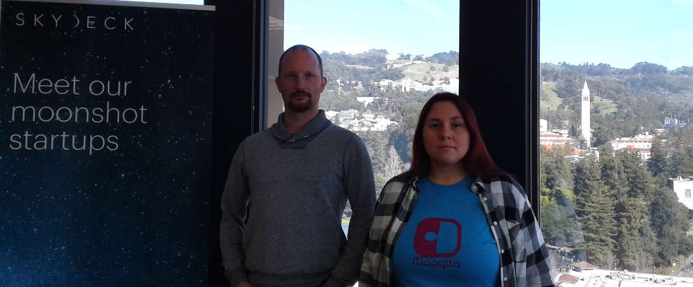 Markus and Doris at Skydeck in Berkeley.